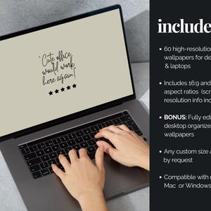 Desktop Wallpaper Bundle Funny Work Quote Computer Wallpaper Pack ...