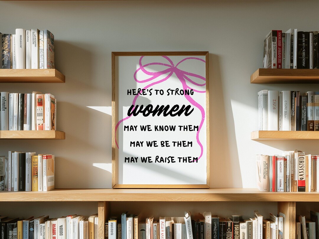 Girly Home Office Print, Pink Office Wall Decor for Inspired Women ...