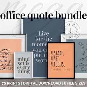 Quotes for Wall Bundle Teamwork Quote Gallery Wall Set Inspirational Quote Posters for Office Decor Bright Motivational Home Office Decor