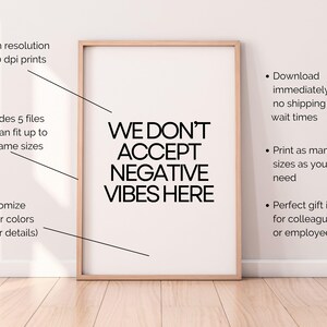 Funny Office Decor Printables, Office Humor Poster Set, Inspirational Breakroom Wall Art, Workplace Poster with Fun Team Quotes image 5