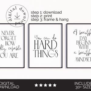 Set of 3 Inspirational Prints