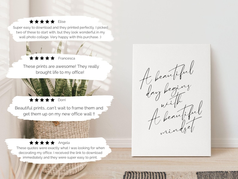 Women Empowerment Wall Art Female Quote Poster Positive Mindset Print ...