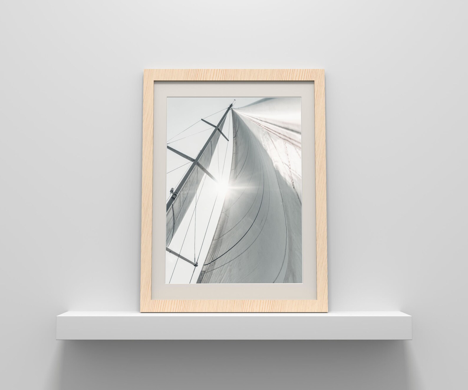 Schwarz-Weißes Segelboot Kunstdruck 3-teilige Wandkunst | Etsy