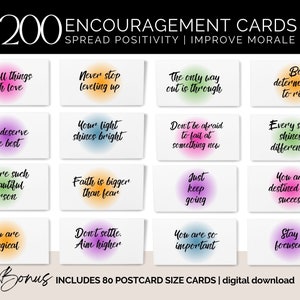Cartes de remerciement pour employés Cartes d'encouragement Cartes d'affirmation positive à imprimer Étiquettes-cadeau de remerciement pour employé