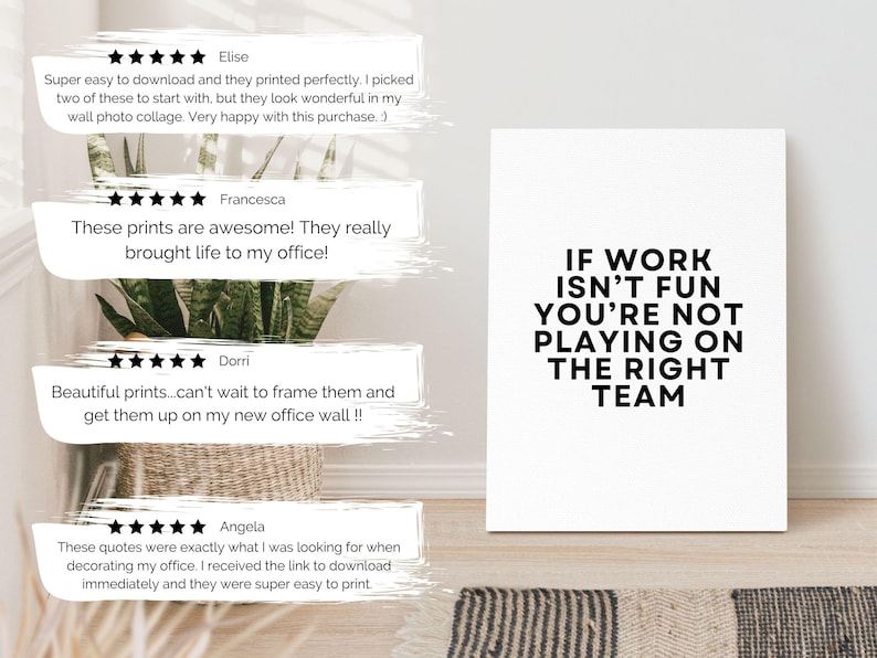 Funny Office Decor Printables, Office Humor Poster Set, Inspirational Breakroom Wall Art, Workplace Poster with Fun Team Quotes image 6