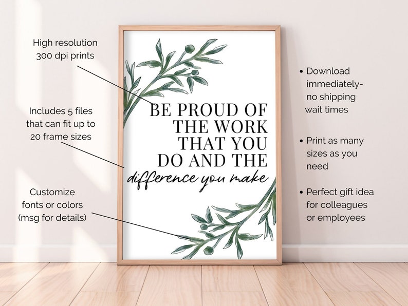 Inspirational Quotes with Greenery