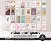 Vision Board Cards Inspirational Quote Card Set Printable Self Care Cards Women Office Desk Decor Encouragement Cards Female Entrepreneurs