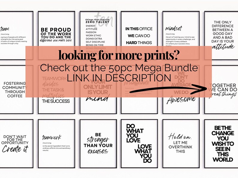 Inspirational Workplace Decor Posters