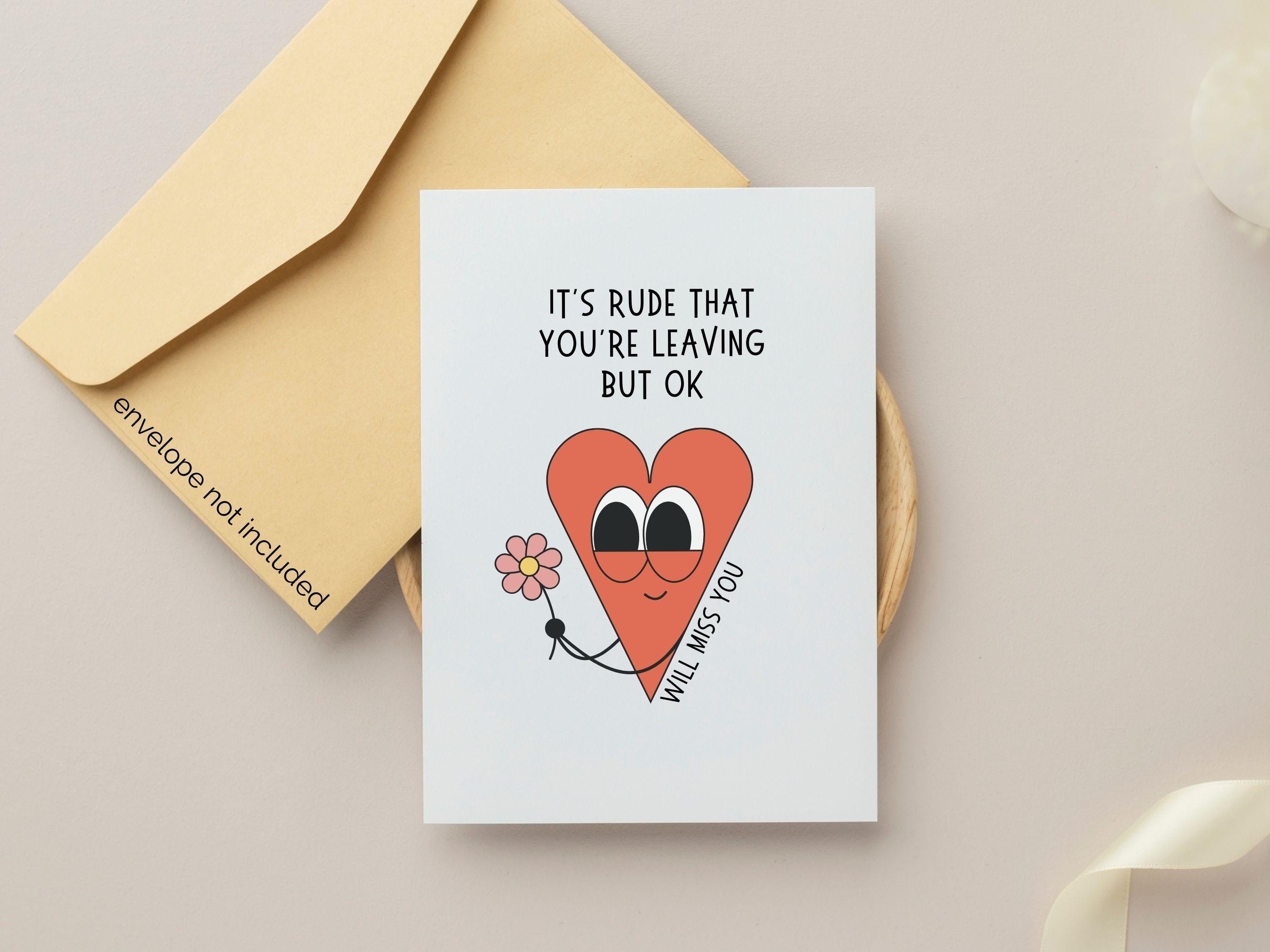 Afscheidskaart Met Envelop - We Will Miss You - Goodbye - Good Luck Gastenboek Feestherinnering Afscheidscadeau Afgestudeerde Collega Vriend Pensionering Nieuwe Baan