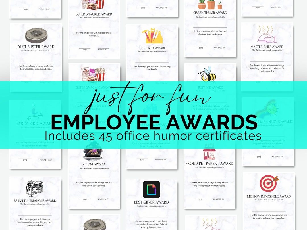Employee Appreciation Award Certificates Employee Gifts Etsy employee-appreciation-award-certificates-employee-gifts-etsy