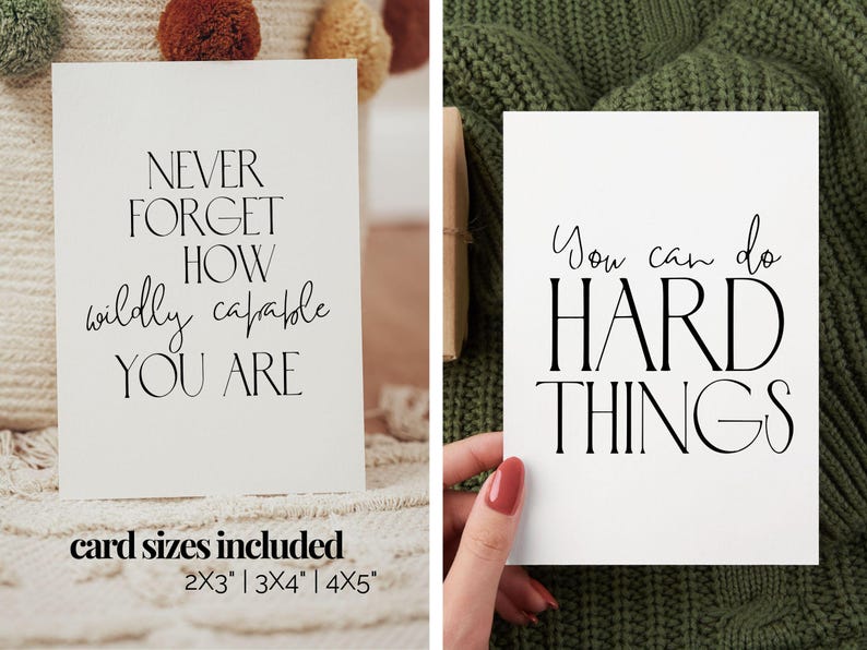 Inspirational Quote Cards