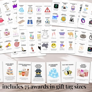 Employee Appreciation Gift Tags Staff Recognition Awards Funny Coworker ...