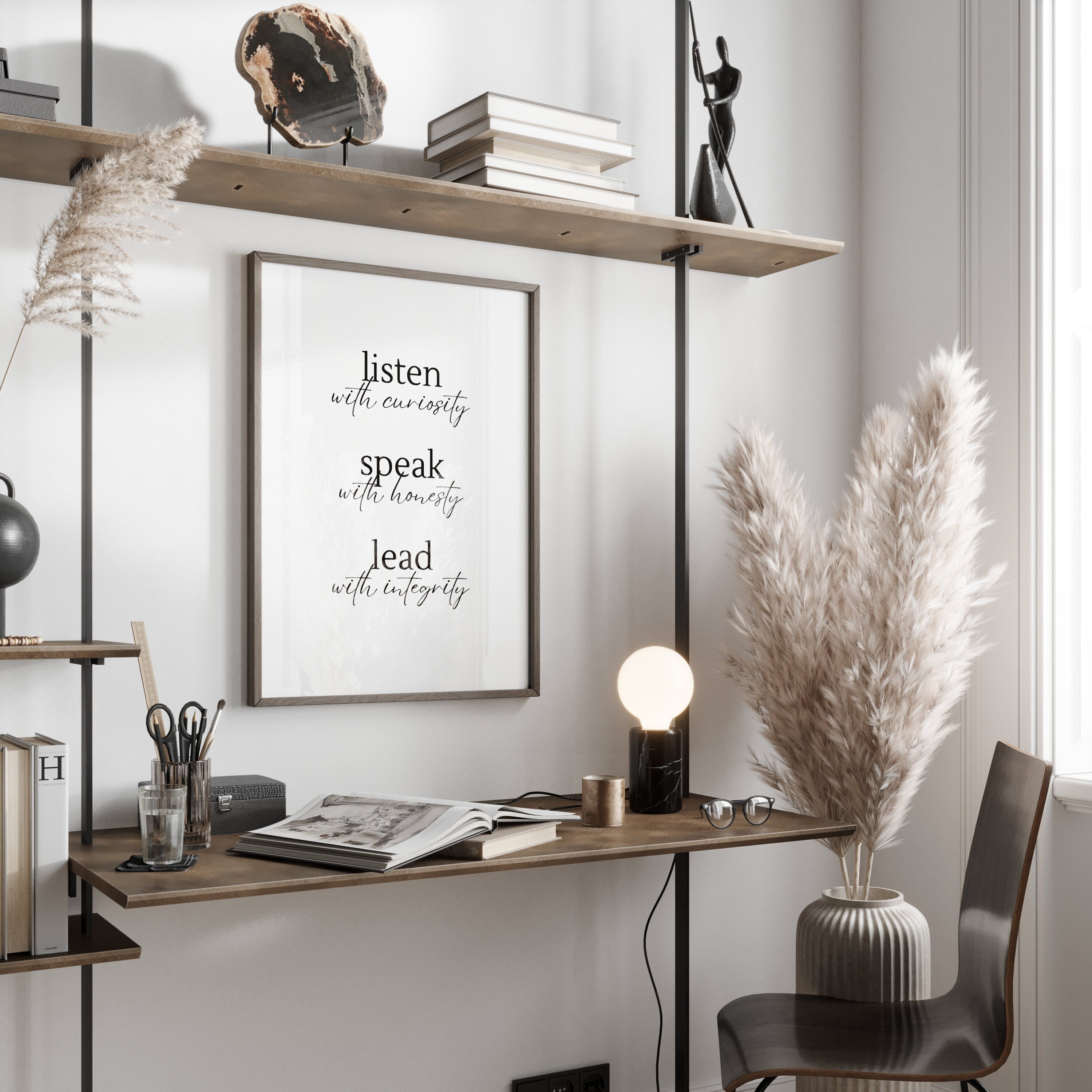 Leadership Quote Print Office Decor Women Leadership Print Inspirational Wall Art Motivational Office Wall Decor Mentor Gift for Boss Female