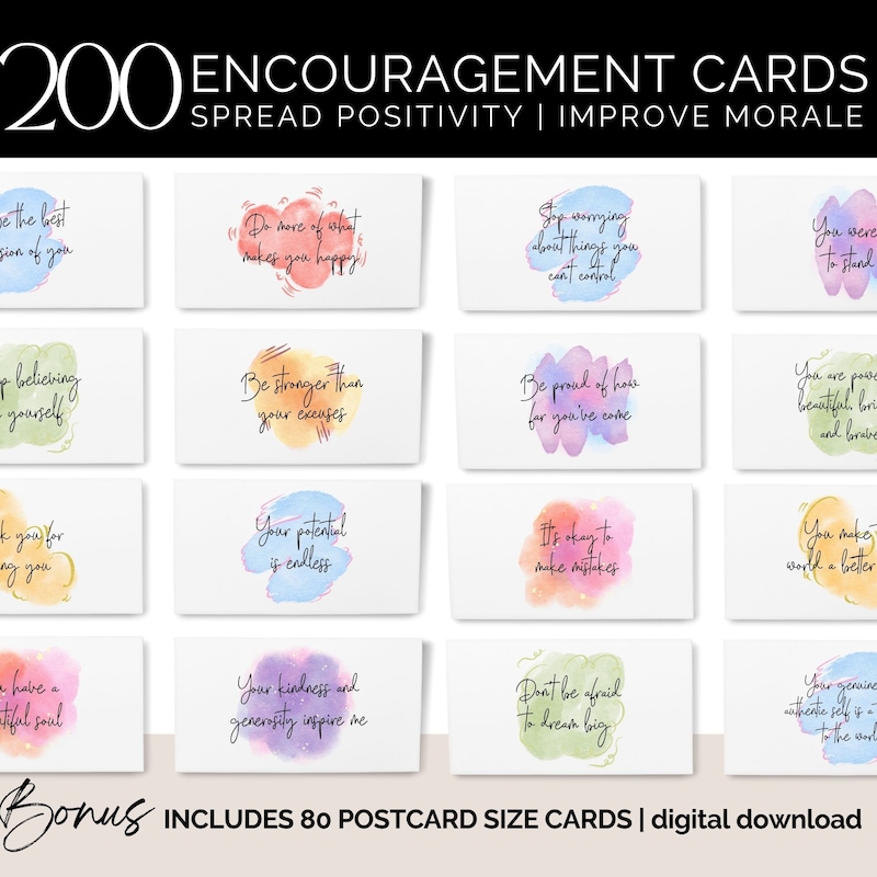 Encouragement Cards - Etsy