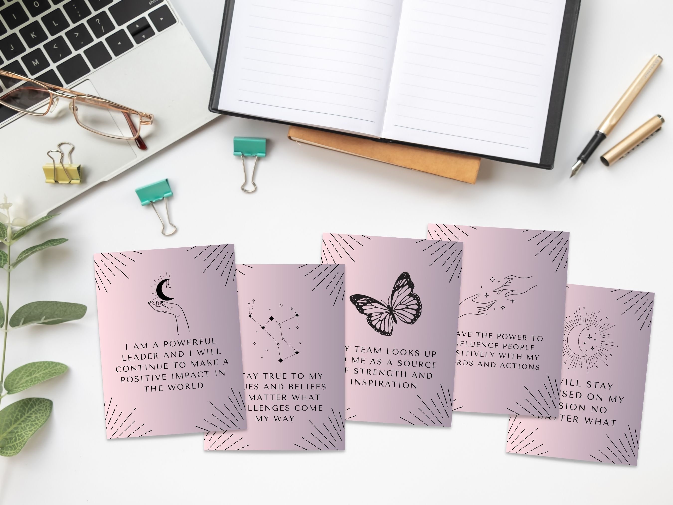 Team Leader Routine Card Empowering Affirmations Cards for Team Leader, Leadership Affirmations ...