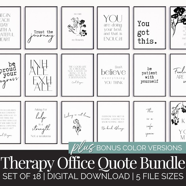 Therapy Wall Art Etsy