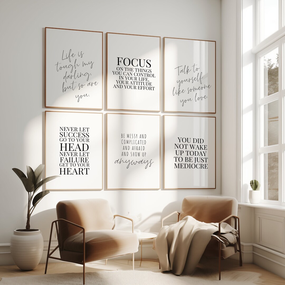 Office Decor Women Office Wall Art Quotes About Life Inspirational Wall ...