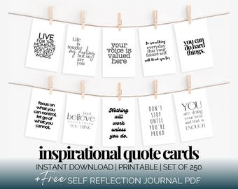 Inspiration Quote Cards Women Motivational Saying Cards Printable Affirmations Cards Small Inspirational Daily Reminders Vision Board Quotes