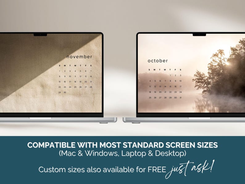 Sfondo desktop con estetica neutra, calendario mensile 2026, sfondo per laptop, organizzatore dello schermo minimalista, sfondi per MacBook o Windows immagine 5