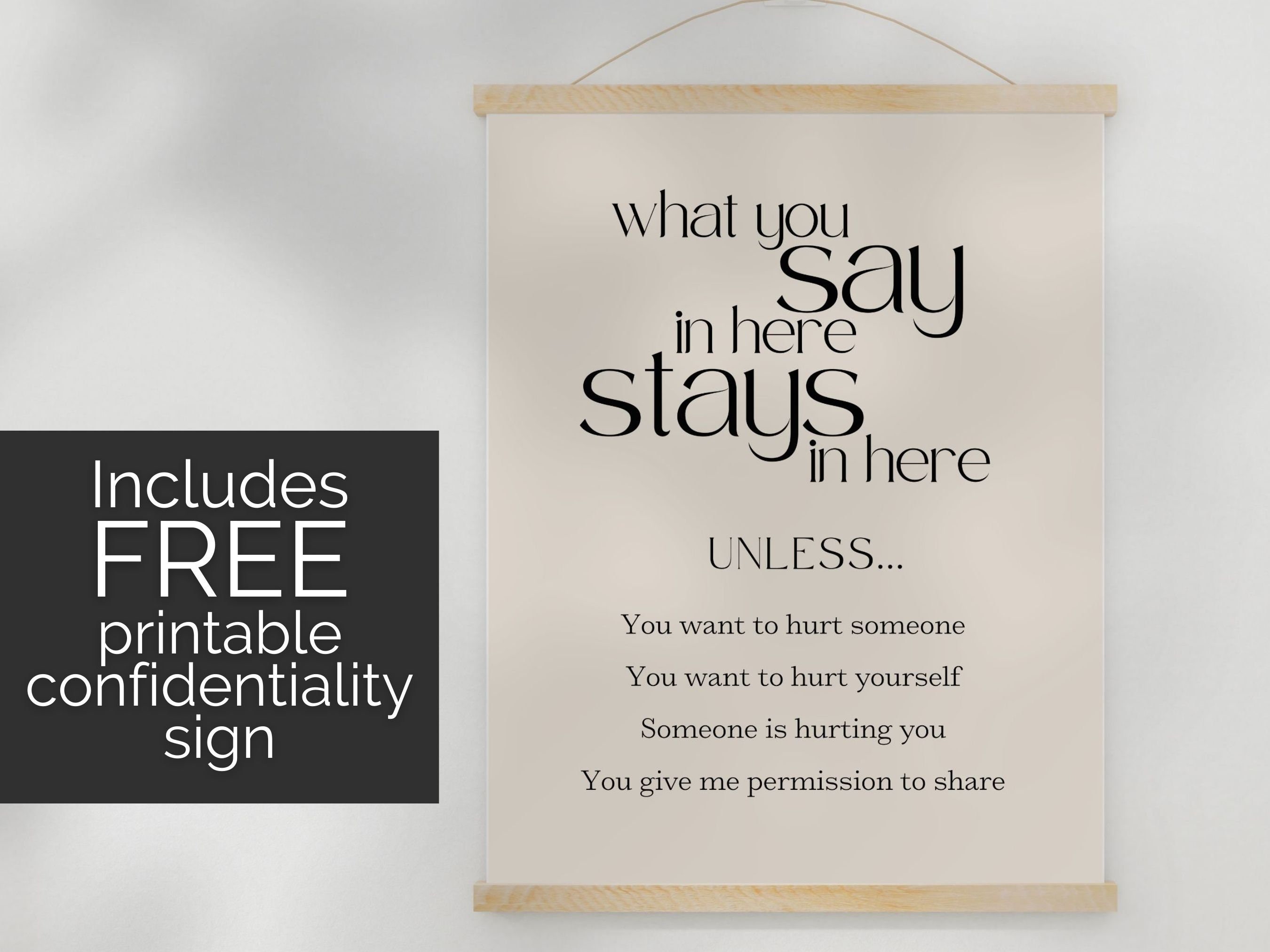Therapist Office Decor Bundle Counseling Office Wall Art Printable ...
