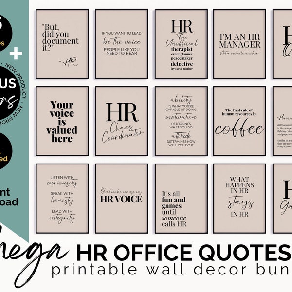 Hr Office Framed Wall Art - Etsy