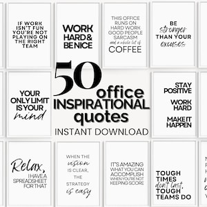 Teamwork Quote Print Bundle, Team Motivation Posters, Inspirational Office Wall Decor, Conference Room Prints, Motivational Workplace Signs