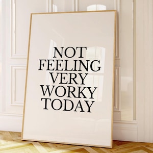Funny Office Quote Print Home Office Wall Decor Anti Motivational Poster Sarcastic Sign for Work Wall Art Digital Print for Cubicle Decor