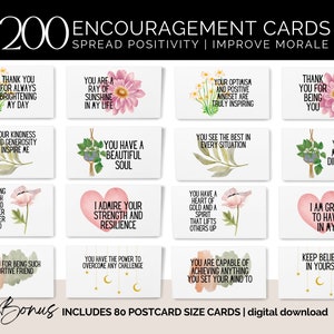 Cartes de citation d'encouragement imprimables Cartes d'affirmation positive à imprimer Cartes de gratitude pour un collègue Citations positives pour les enseignants Cartes de gentillesse Numérique