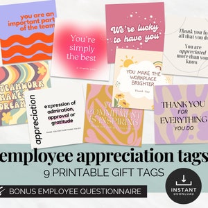 Mitarbeiter Wertschätzung Tags druckbar Dankeschön Tag Wertschätzung Woche Mitarbeiter Wertschätzung Geschenk Team Dankeschön Tag Coworker Karte Bunt