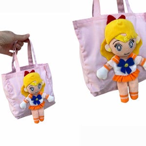 Japanische Vintage Cutie SAILOR VENUS mini 3D Puppenhandtasche, Cartoon Tasche, Manga, Kawaii, Kostüm Cosplay Prop, Kitsch, miniatur, lustig und süß