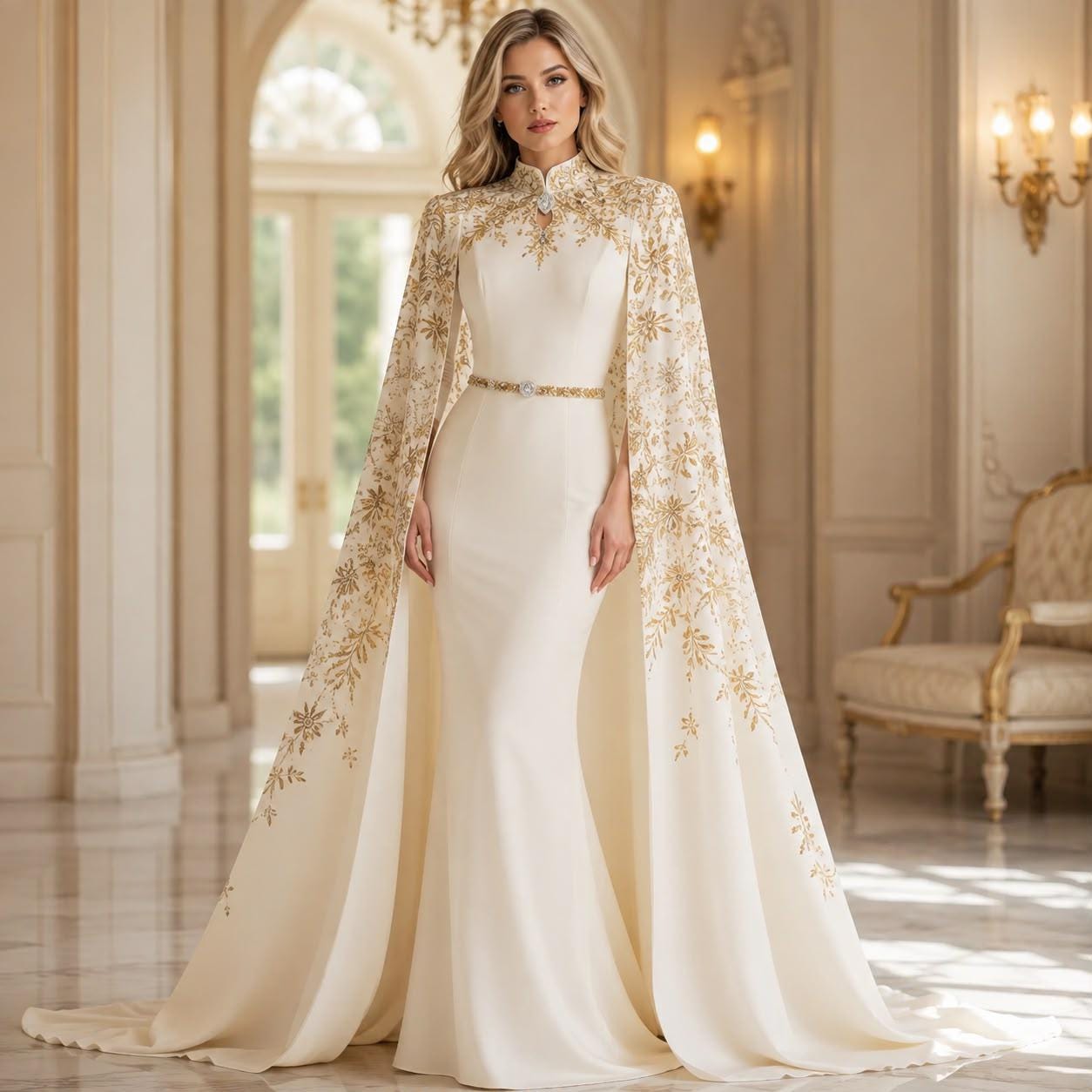 greek inspired formal dresses Goddess Evening Gown 2 Piece Sets-Photoshoot Dresses