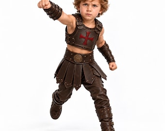 He-Man Cosplay Armor | Masters of the Universe Suit | Medieval LARP Knight Costume for Kids