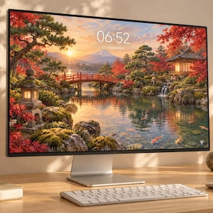 50 Japanese Desktop Wallpapers, Serene Japan 4K Background Bundle for Mac & Windows | Japanese Wallpapers, Zen Japanese Landscapes and Sakura