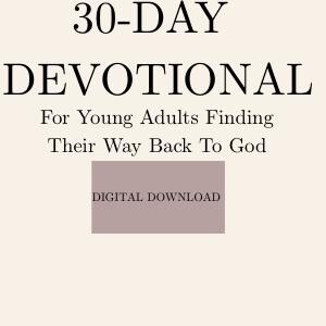 Rooted + Restored 30-Day Christian Devotional for Young Adults | Printable Bible Study Journal | Prayer & SOAP Study PDF