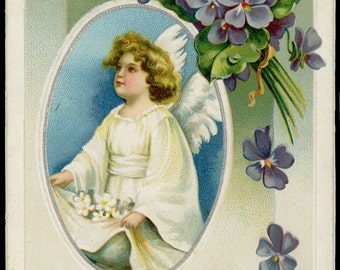 Vintage German Easter Postcard