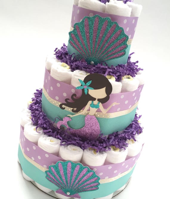mermaid diaper cake