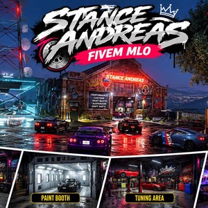 Stance Andreas FiveM MLO garage Esx Qbcore standalone GTA 5 RP