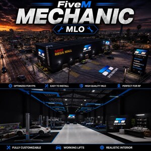 FiveM New Mechanic Mlo, Custom Interior, Standalone