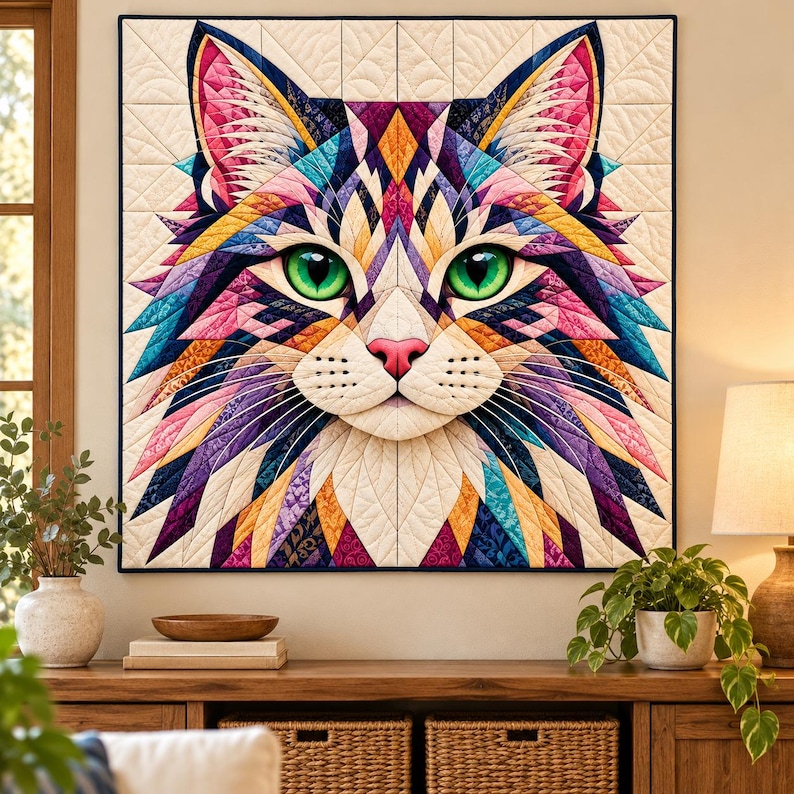 1. Cat Quilt Pattern PDF, Colorful Patchwork Cat, Animal Quilt Sewing Pattern, Digital Download

2. Patchwork Cat Quilt Pattern PDF, Cat Face Quilt, Quick Quilt Pattern, Animal Quilt Design

3. Cat Patchwork PDF Pattern, Modern Cat Quilt, Animal Quilt Pattern, DIY Sewing Project

4. Cat Quilt Sewing Pattern PDF, Geometric Patchwork Cat, Colorful Animal Quilt, Instant Download

5. Animal Quilt Pattern PDF, Cat Face Patchwork Quilt, Quick Quilt Pattern, Cat Lover Sewing Gift
