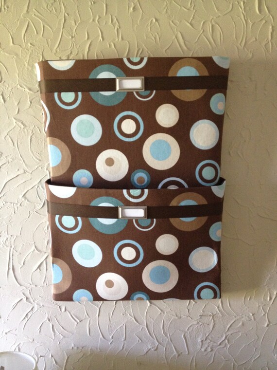 Items similar to Hanging Fabric Wall Pockets w/ two pockets / ideal as