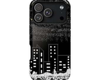 Midnight Skyline Magnetic Tough Case | Urban Geometry Phone Case