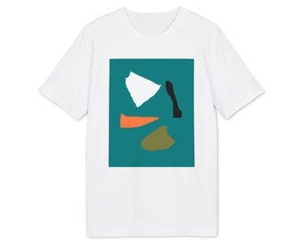 Abstract Geometry Organic T-Shirt - Modern Art Unisex Tee