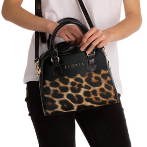 Shoulder Handbag, Leopard Print Tote | High-Grade PU Leather | Removable Strap, Interior Pockets image 4