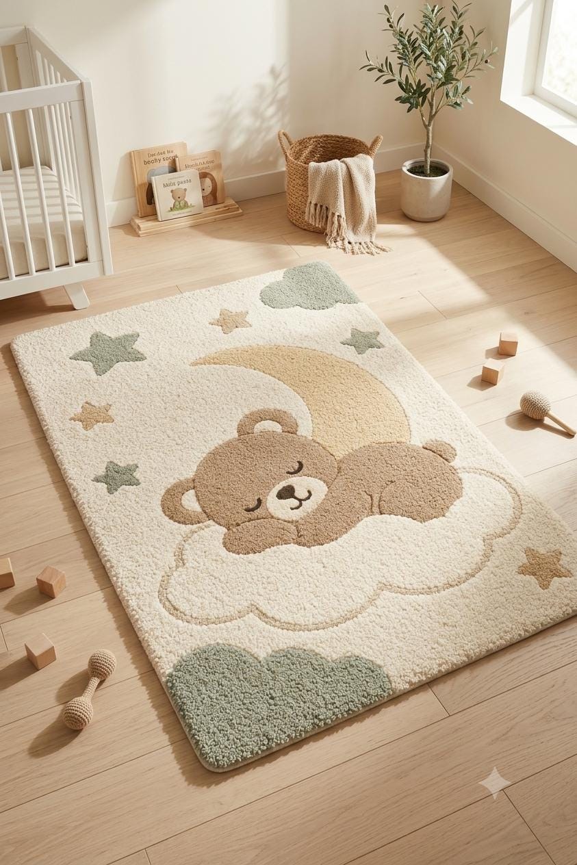 Teddy Bear Rug - Etsy