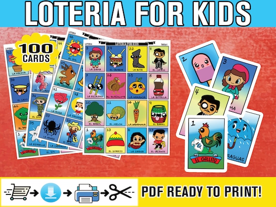 Loteria for Kids Friendly Loteria Game for Party and School - Etsy