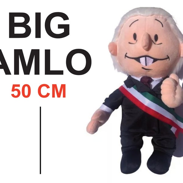 AMLO DOLL Pejeluche Andres Manuel Lopez Obrador Mexican President El Peje Stuffed Doll Gift AMLOVERS #amlo Mono de Peluche Amlito Monito