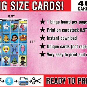 Kid Friendly Loteria Game for Party and School - BIG Loteria Cards PDF ...