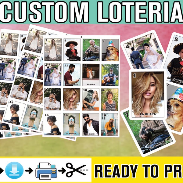 Loteria Template Etsy Loteria Template Etsy