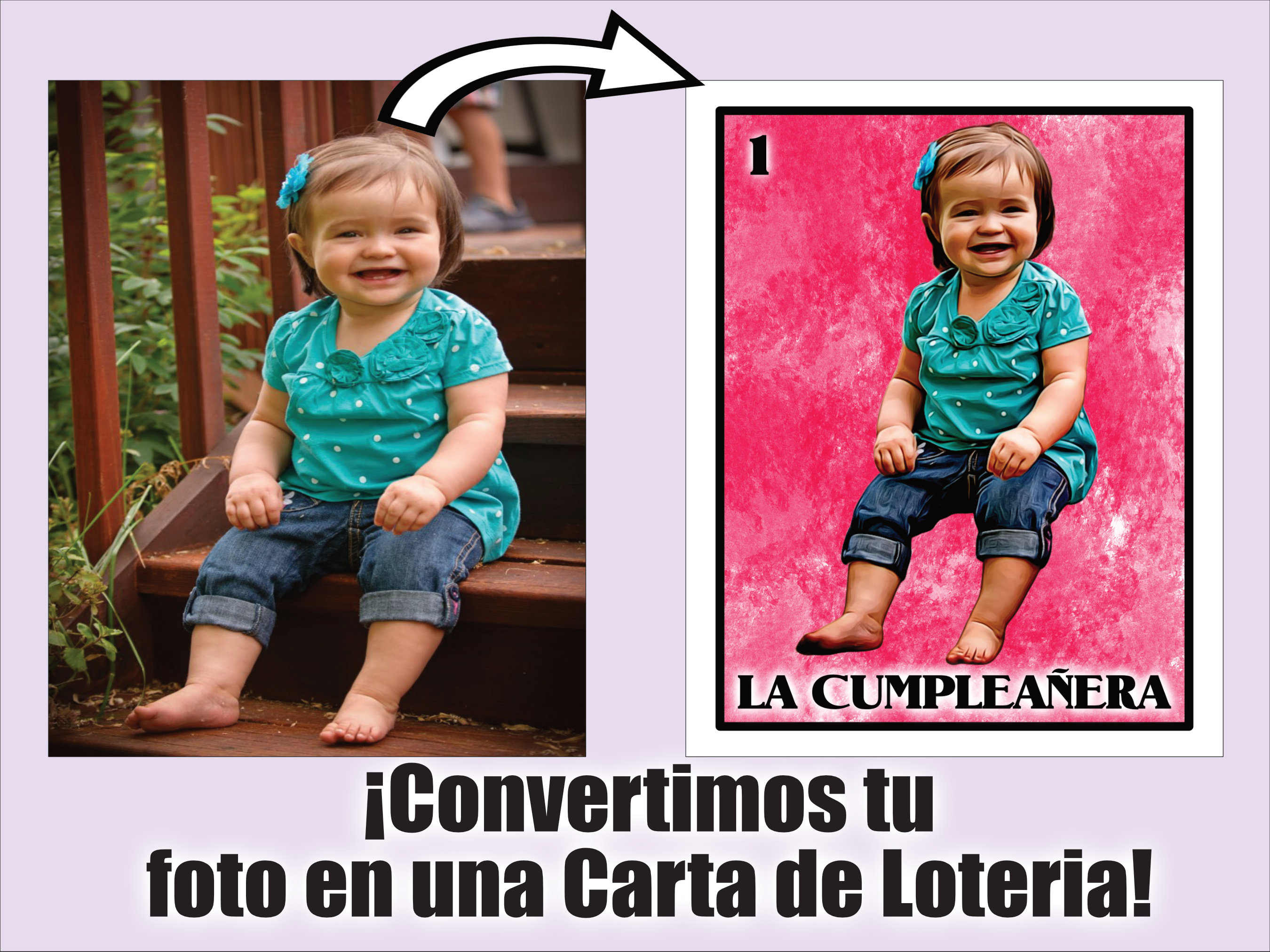 CUSTOM LOTERIA CARD for Birthday Party La Cumpleanera Loteria Card ...