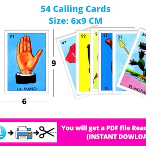 Printable Mexican Loteria Game Cards
